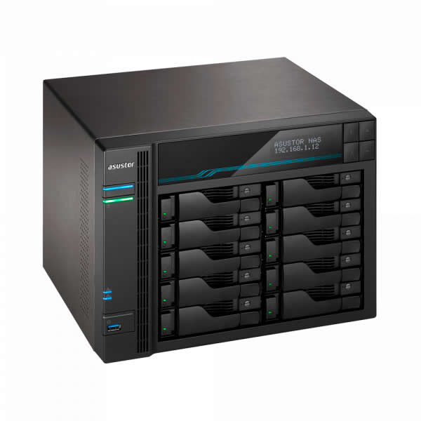 NAS ASUSTOR 0TB 10 BAY INTEL ATOM C3538 QUAD CORE